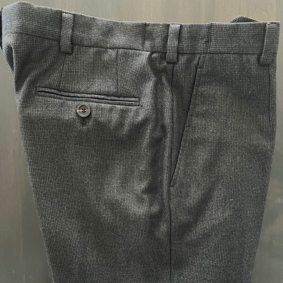 Mens Giorgio Armani Black label charcoal wool trousers - 31x31